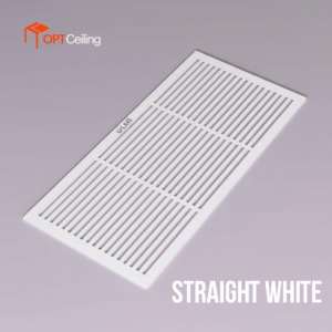 Магнитная вентиляционная решётка U-LINE Straight White 85х225 мм (внутренний 65х205 мм)